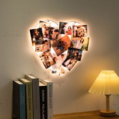 Luminous Love Heart | Custom Photo LED Wall Light DLPS015