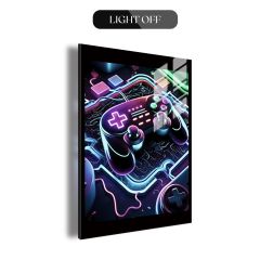 Cyberpunk Neon Controller LED Gaming Wall Art DLPG001