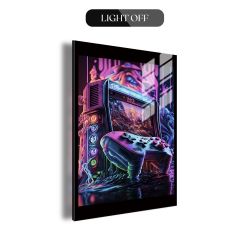 Retro-Future Arcade Cabinet Illuminated Wall Art DLPG002