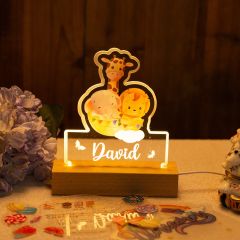 Custom LED Animal Baby Night Light, Baby Birth Gifts