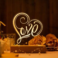 Custom LED LOVE Night Light for lovers, Gift for lovers