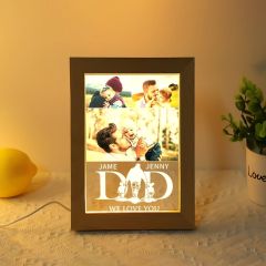 Custom Photo Night Light Frame with Cable for Dad