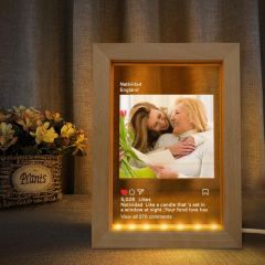 Custom Photo Night Light Frame with Cable for Mom