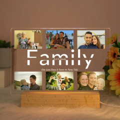 Personalized Photo Night Light Gift for Family