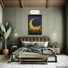 crescent-moon-and-sunflowers-lighted-acrylic-wall-art-dlp504