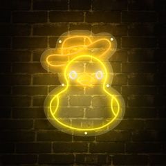 cute-cartoon-chick-cowboy-hat-yellow-neon-sign-dlnw008
