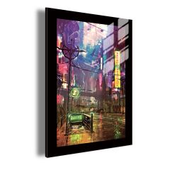 cyberpunk-rainy-day-lighted-acrylic-wall-art-dlp804