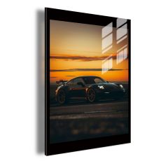 elegance-at-dusk-black-sports-car-silhouette-lighted-acrylic-wall-art-dlpc05
