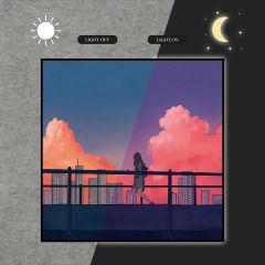 High-Rise City Buildings Sky Aesthetic Desktop Light Box DLPDG028
