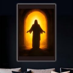 "He is Risen" Luminous NFC Wall Art DLJD006