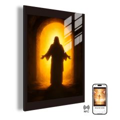 "He is Risen" Luminous NFC Wall Art DLJD006