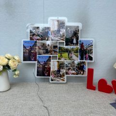 Heartwarming LED Family Puzzle Photo Collage Sign DLPS003