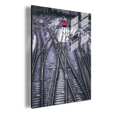 Industrial Track Luminous Acrylic Living Room Wall Art DLP102