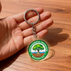 Environmental Protection LED Pendant - Light-Up Awareness Keychain & Bag Charm DLPJ007