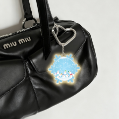 Luminous Snowflake & Snowmen Bag Charm - Winter LED Keychain DLPJ002