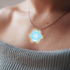 Luminous Snowflake & Snowmen Necklace - LED Winter Jewelry DLPJ003