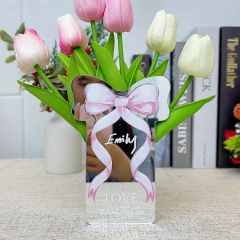 Personalized Name "Love" Themed LED Light-Up Gift Vase DLZX002