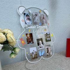 Sweet Dreams Bear LED Baby Memory Photo Collage Sign DLPS005