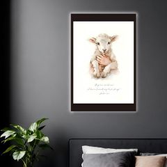 "The Lost Sheep" Luke  Watercolor LED NFC Wall Art DLJD002