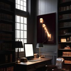 Tunnel of Light Luminous Acrylic Framed Wall Art DLP103