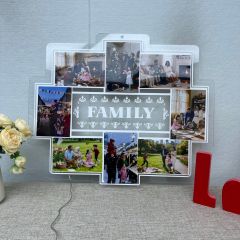 Whimsical Family LED Puzzle Light Sign DLPS002