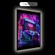 Retro-Future Arcade Cabinet Illuminated Wall Art DLPG002