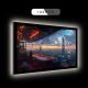 Cyber Sky Bar LED Light - Futuristic Rooftop Sunset Cityscape Wall Art DLP812