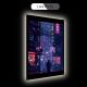 Dystopian Cyberpunk Street LED Light Art DLP814