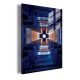 Blue Geometric Maze Lighted Acrylic Framed Wall Art DLP104
