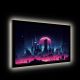 Cyberpunk Neon City Skyline LED Luminous Acrylic Wall Art DLPG012