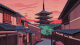 traditional-pagoda-sunset-aesthetic-desktop-wallpaper-dwpg030
