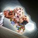 Geometric Glow Hexagon Photo Wall Sign DLPS009
