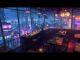 Cyberpunk Cozy High-Altitude Restaurant View 4K Desktop Wallpaper DWPL003