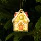 LED Light-Up Classic Gingerbread House Christmas Ornament DLGS36