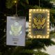 Light-Up USA Passport Christmas Ornament - LED Travel-Themed Holiday Decor DLGS21