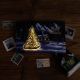Scenic LED Winter Cabin Christmas Card - Glowing Tree & Snowy Mountain Landscape DLCC010