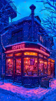 snowy-night-corner-shop-aesthetic-mobile-wallpaper-mwpg046
