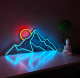 Mountain Neon Wall Art Landscape Neon Sign for Wall Decor