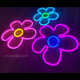 Popping Flowers LED Neon Sign for Room Decor