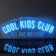 Cool Kids Club, All Are Welcome Neon Sign for Wall Decor & Party Decoraiton
