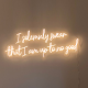 I Solemnly Swear That I Am Up To No Good Neon Sign for Room Wall Art Decor