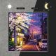 Summer Sea Clouds Ghibli Style Aesthetic Desktop Light Box DLPDG047
