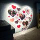 Romantic Heart-Shaped Multi-Photo LED Collage Sign DLPS008