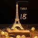 Illuminated Acrylic Table Number Sign YKTG08