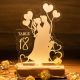 Illuminated Acrylic Table Number Sign YKTG09