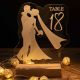 Illuminated Acrylic Table Number Sign YKTG10