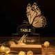 Illuminated Acrylic Table Number Sign YKTG12