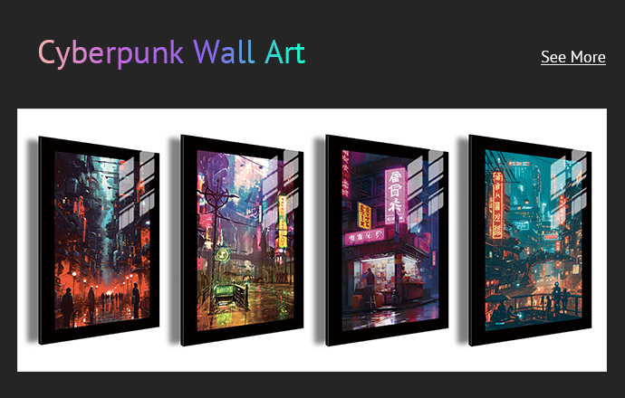 Cyberpunk wall art