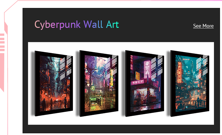 Cyberpunk wall art
